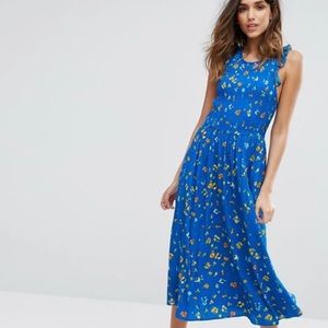 Mango Ditsy Blue Floral Dress